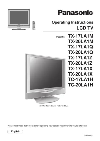 Panasonic TX-20LA1Z