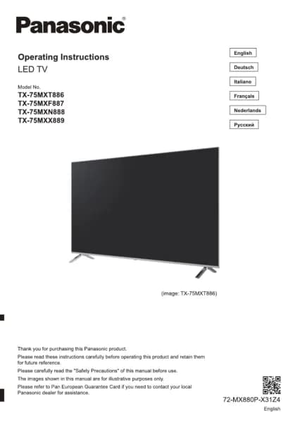 Panasonic TX-75MXN888
