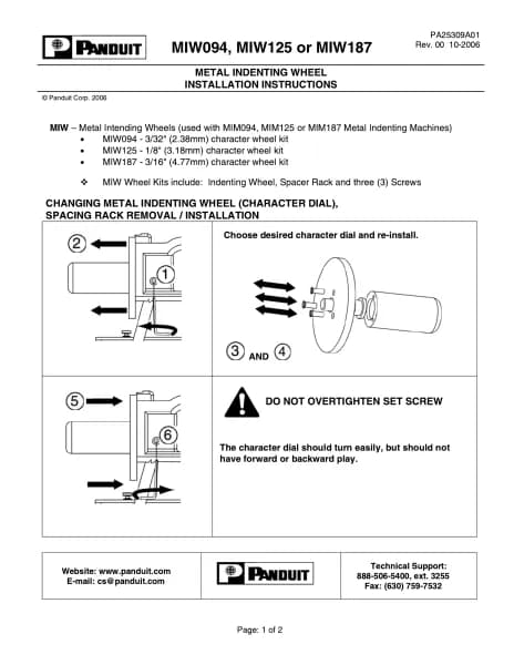 Panduit MIW125