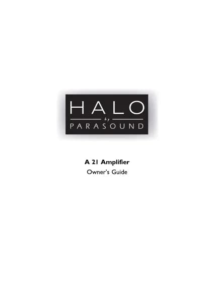 Parasound Halo A 21