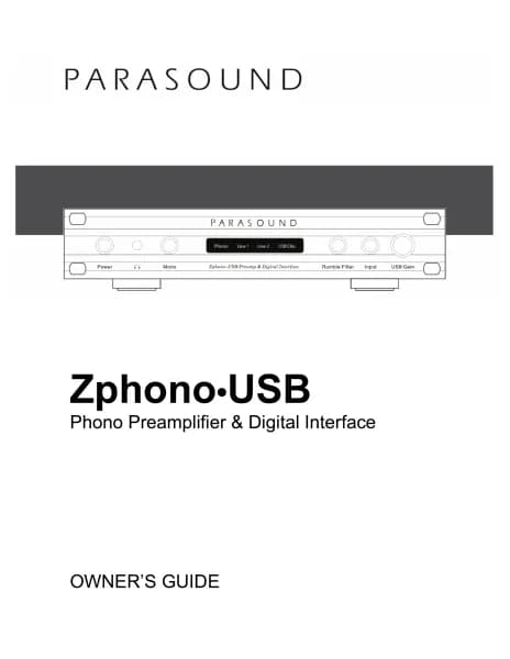 Parasound ZPhono USB