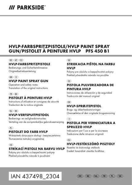 Parkside HVLP PFS 450 B1