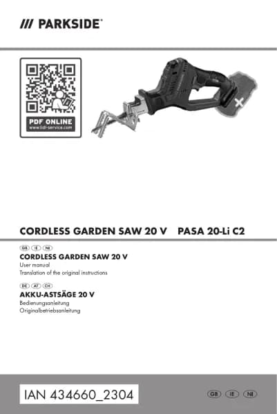 Parkside PASA 20-Li C2