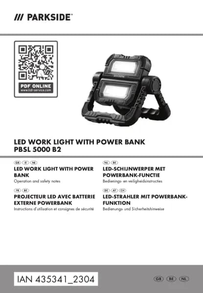Parkside PBSL 5000 B2