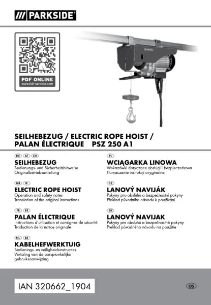 Parkside PSZ 250 A1