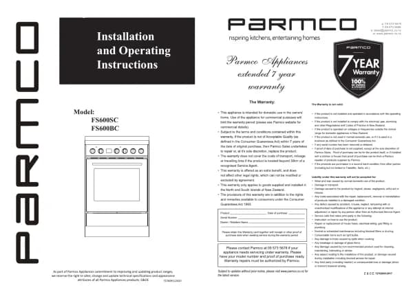 Parmco FS600SC