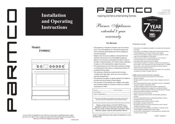 Parmco FS900SC