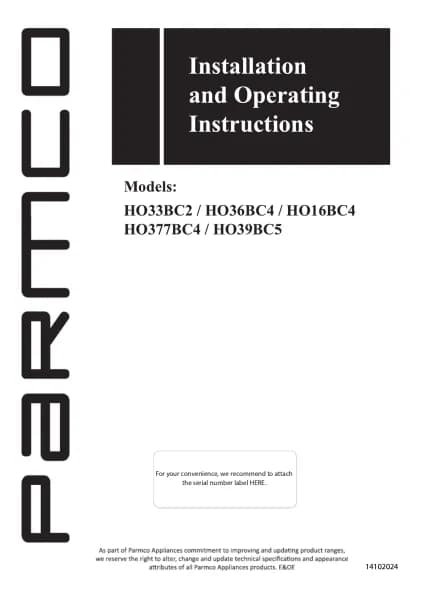 Parmco HO33BC2