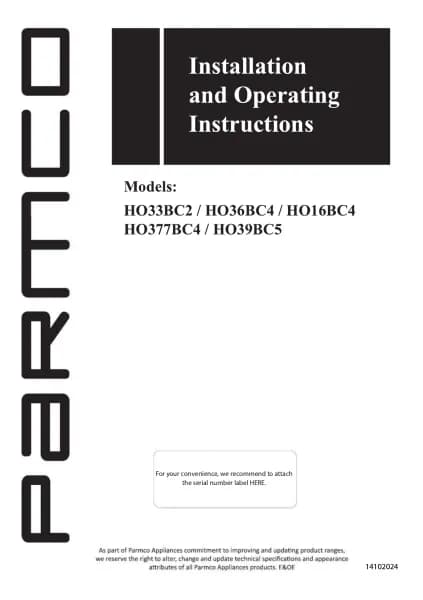Parmco HO39BC5