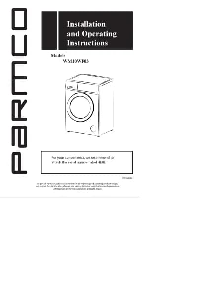 Parmco WM10WF03