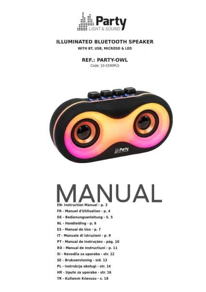 Party Light & Sound PARTY-OWL