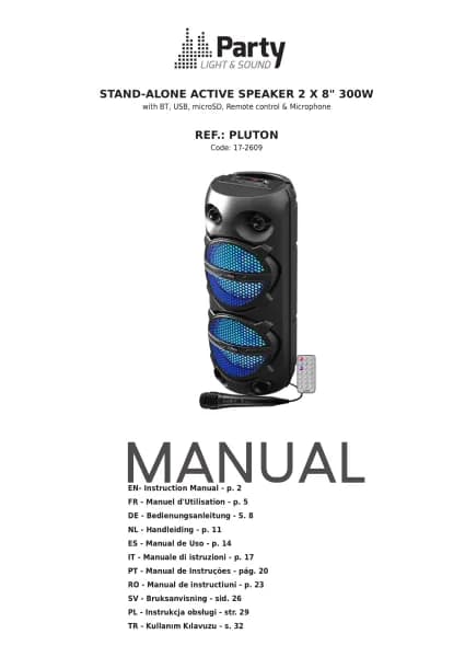 Party Light & Sound PLUTON