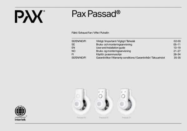 PAX Passad 00