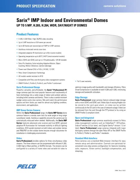 Pelco Sarix IMP3PM