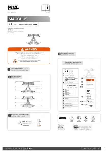 Petzl MACCHU
