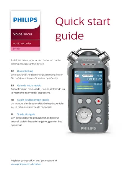 Philips Voice Tracer DVT7500