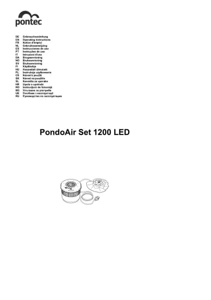 Pontec PondoAir Set 1200 LED
