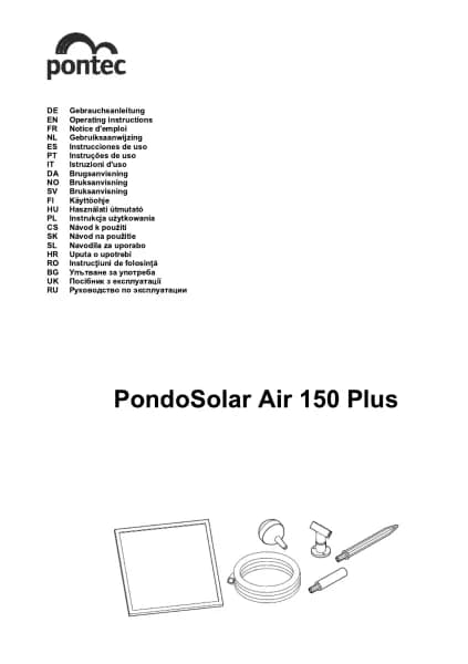Pontec PondoSolar Air 150 Plus