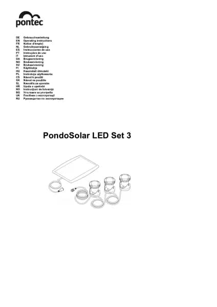 Pontec PondoSolar LED Set 3