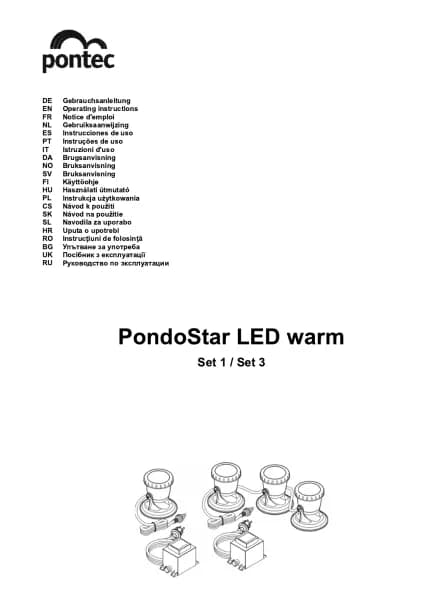 Pontec PondoStar LED warm Set 1