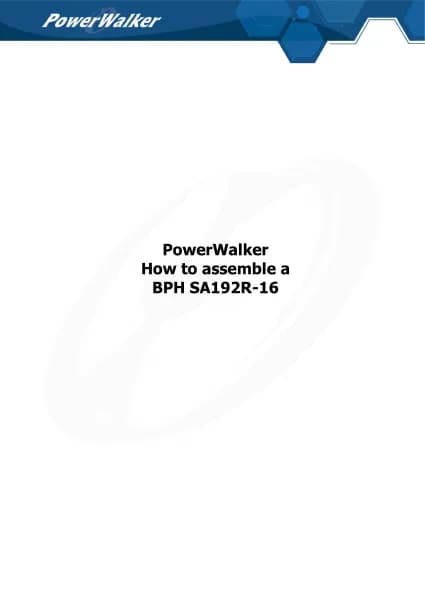 PowerWalker BP SA192R-16x9Ah