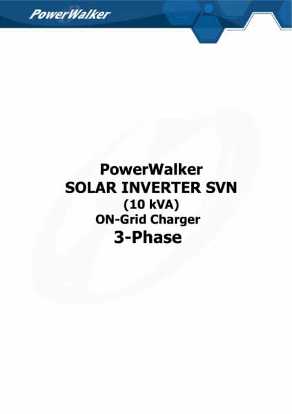 PowerWalker Solar Inverter 10k SVN 3/3