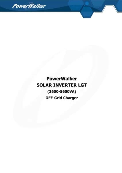 PowerWalker Solar Inverter 3600 LGT