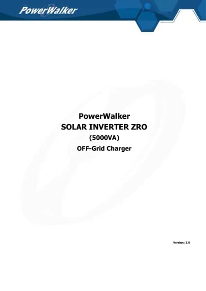 PowerWalker Solar Inverter 5000 ZRO