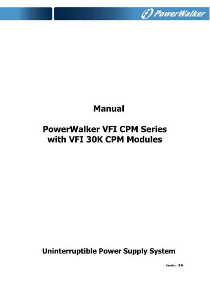 PowerWalker VFI 20K CPM
