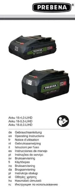 Prebena Akku 18-4,0-LiHD