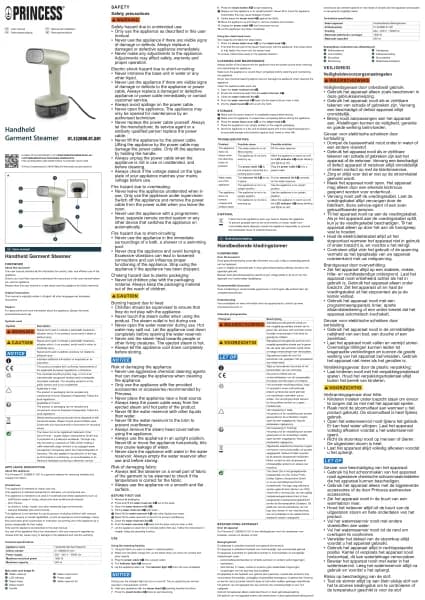 Princess Handheld Garment Steamer 332880