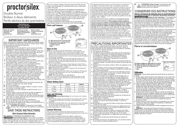 Proctor Silex 34117