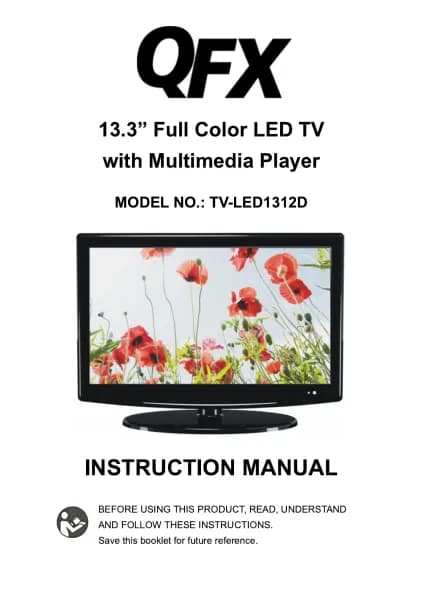 QFX TV-LED1312D