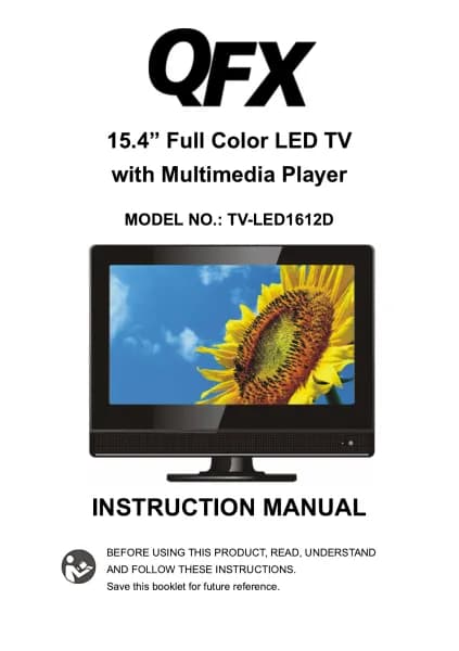QFX TV-LED1612D