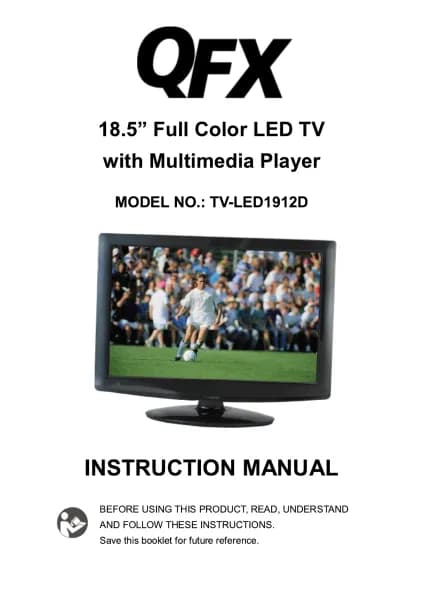 QFX TV-LED1912D