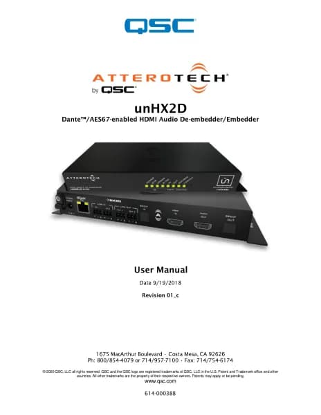 QSC unHX2D