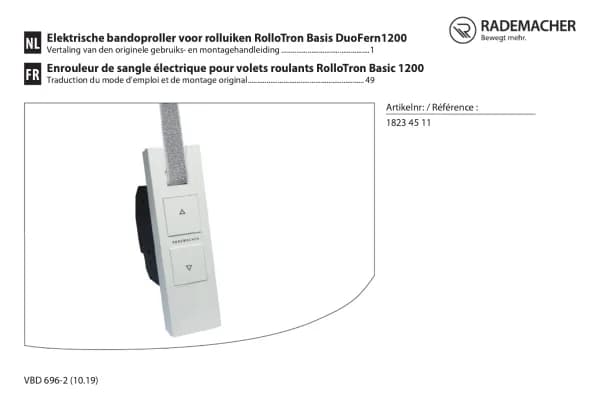 Rademacher RolloTron Basis DuoFern 1200