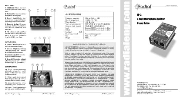 Radial Engineering JS-2
