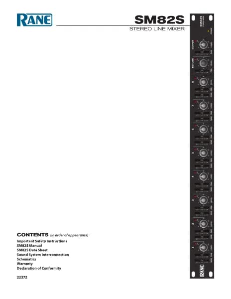 Rane SM 82S