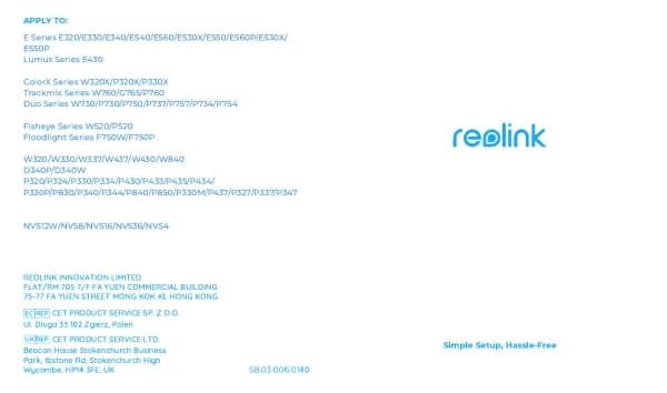 Reolink P334