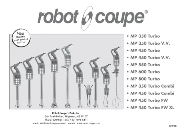 Robot Coupe MP 450 Turbo V.V.