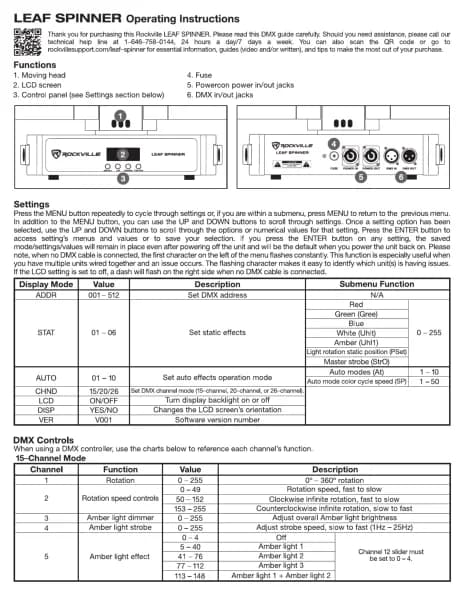 Rockville Leaf Spinner
