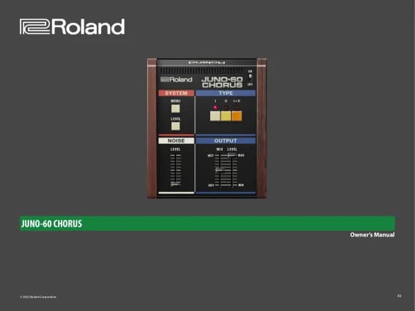Roland JUNO-60 Chorus