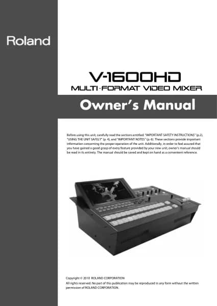 Roland V-1600HD
