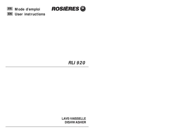 Rosieres RLI 920