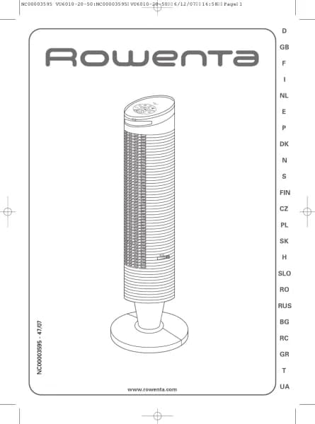Rowenta Eole Protect VU6060