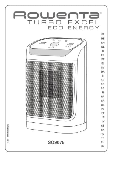 Rowenta Turbo Excel Eco Energy SO9075