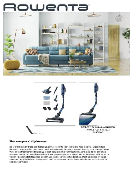 Rowenta X-Force Flex 8.60