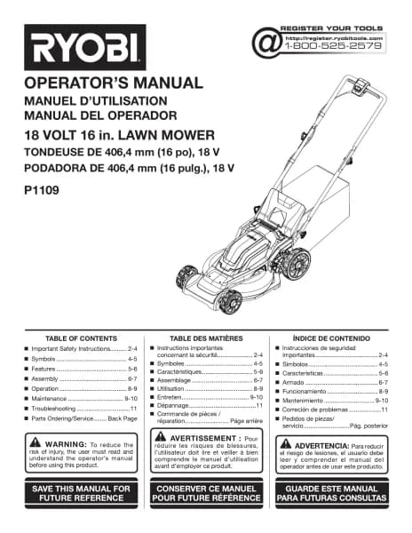 Ryobi One+ P1190
