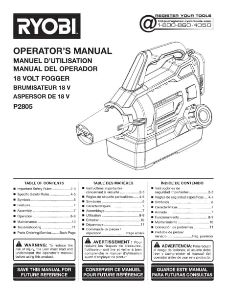 Ryobi One+ P2850